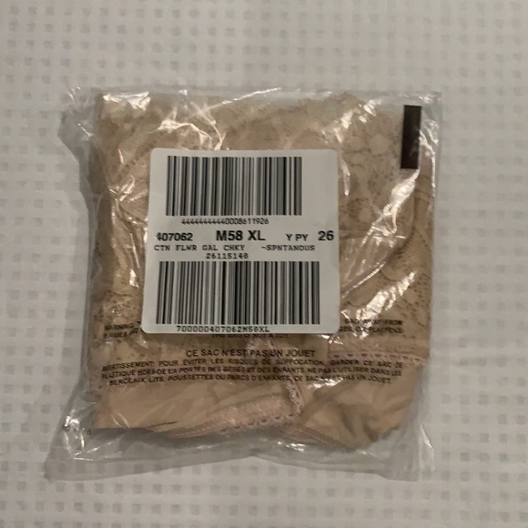 New Victoria's Secret Lace Trim Cheeky Panty Nude Size XS - Picture 6 of 14